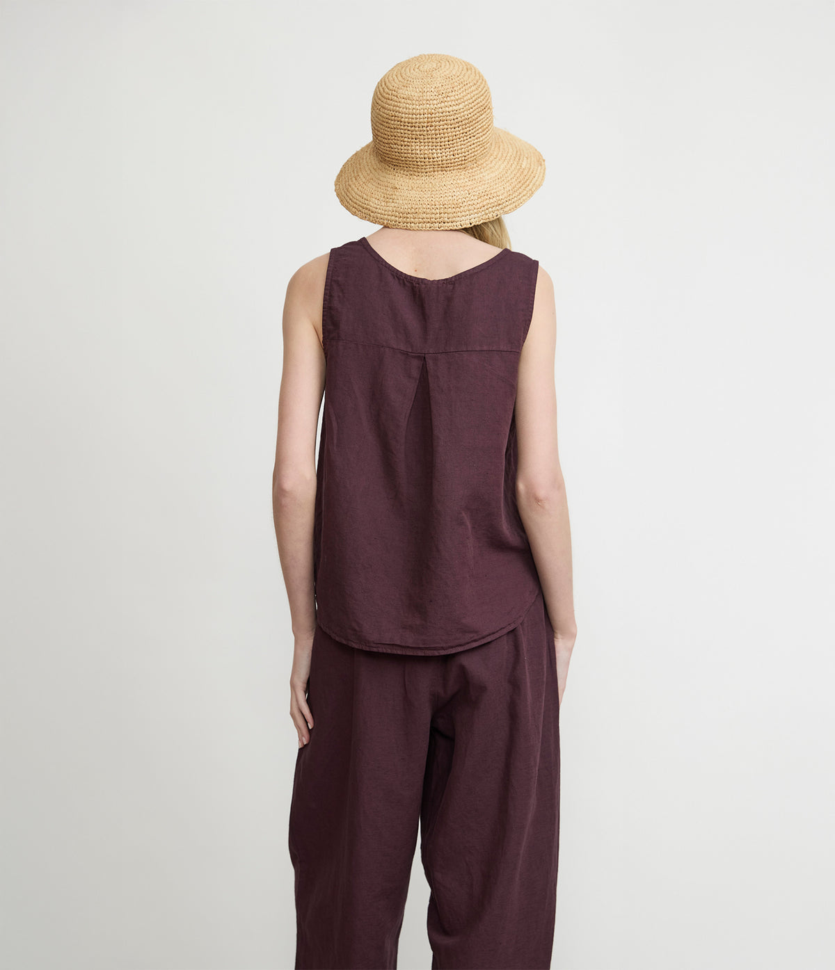 Blusa Mujer Lino Siena Morado