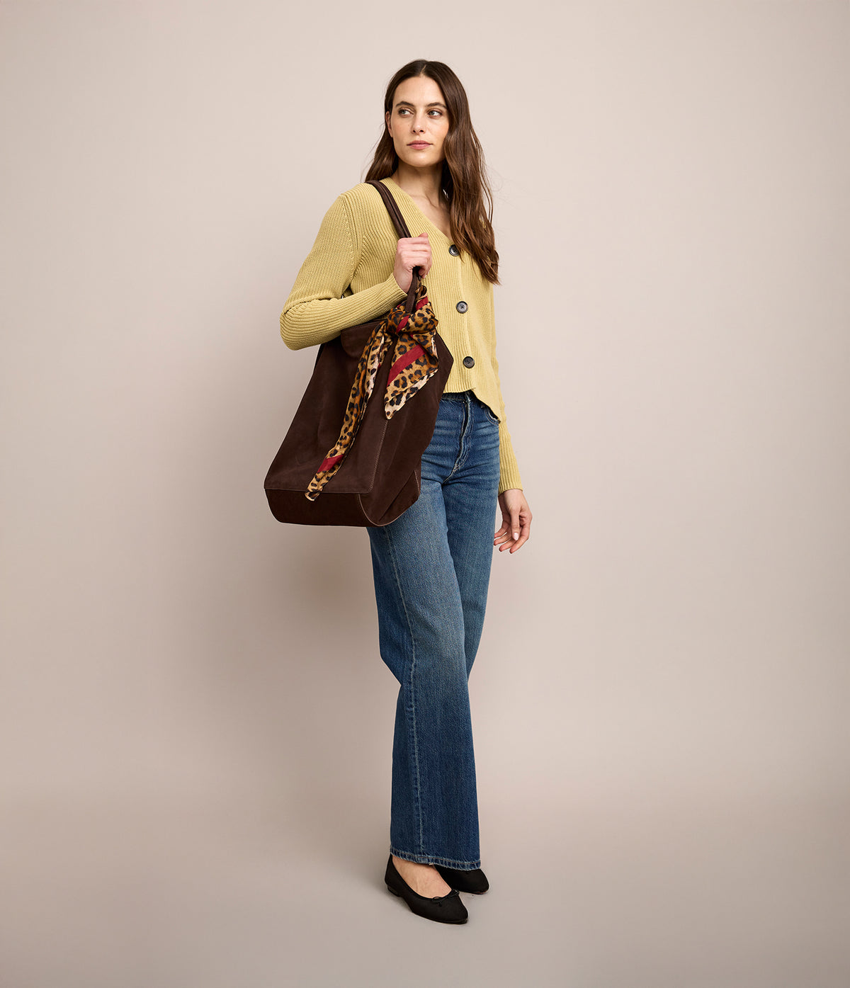Cartera Bolso Mujer 100% Cuero Café