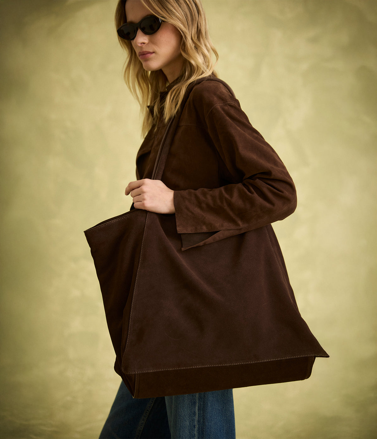 Cartera Bolso Mujer 100% Cuero Café