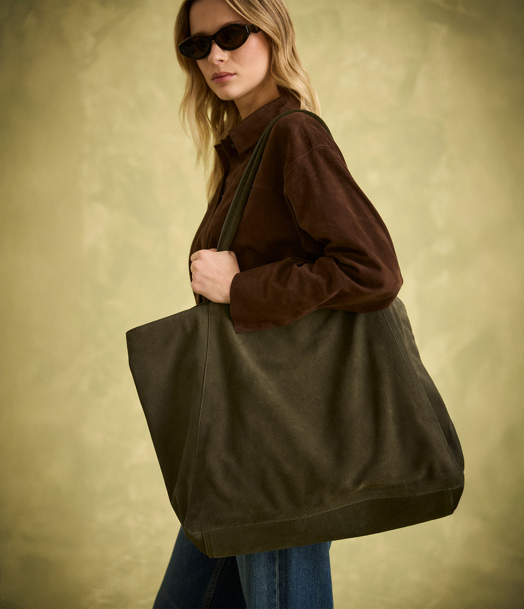 Cartera Bolso Mujer 100% Cuero Verde