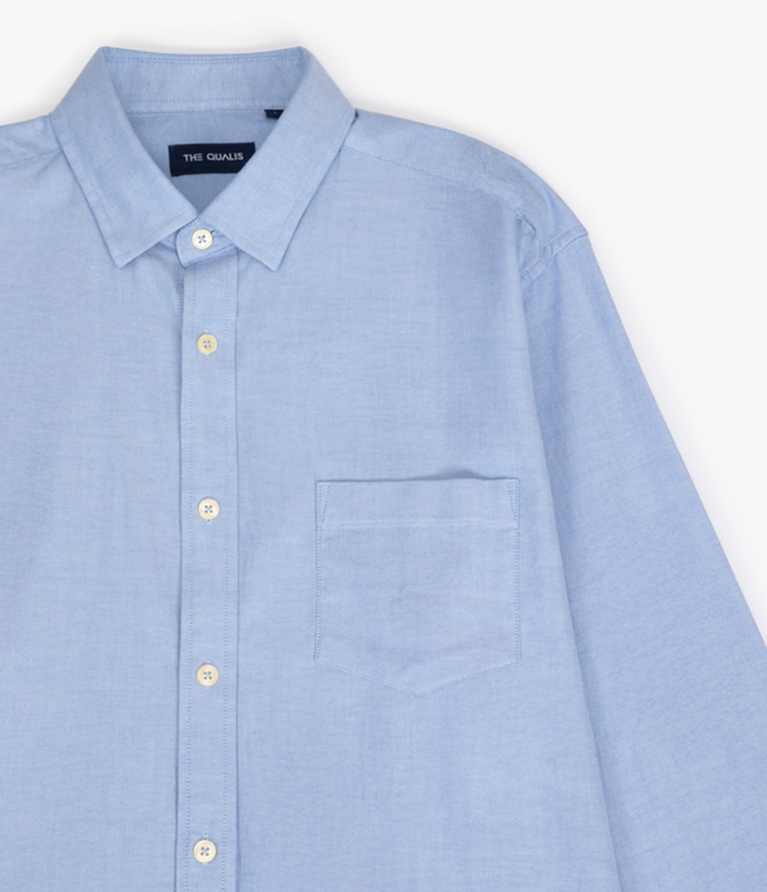 Camisa Hombre Oxford Manga Larga Ellies Azul