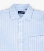 Camisa Hombre Oxford Manga Larga Ellies Rayada Azul