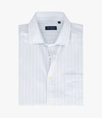Camisa Hombre Oxford Manga Larga Ellies Rayada Verde