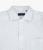 Camisa Hombre Oxford Manga Larga Ellies Rayada Verde