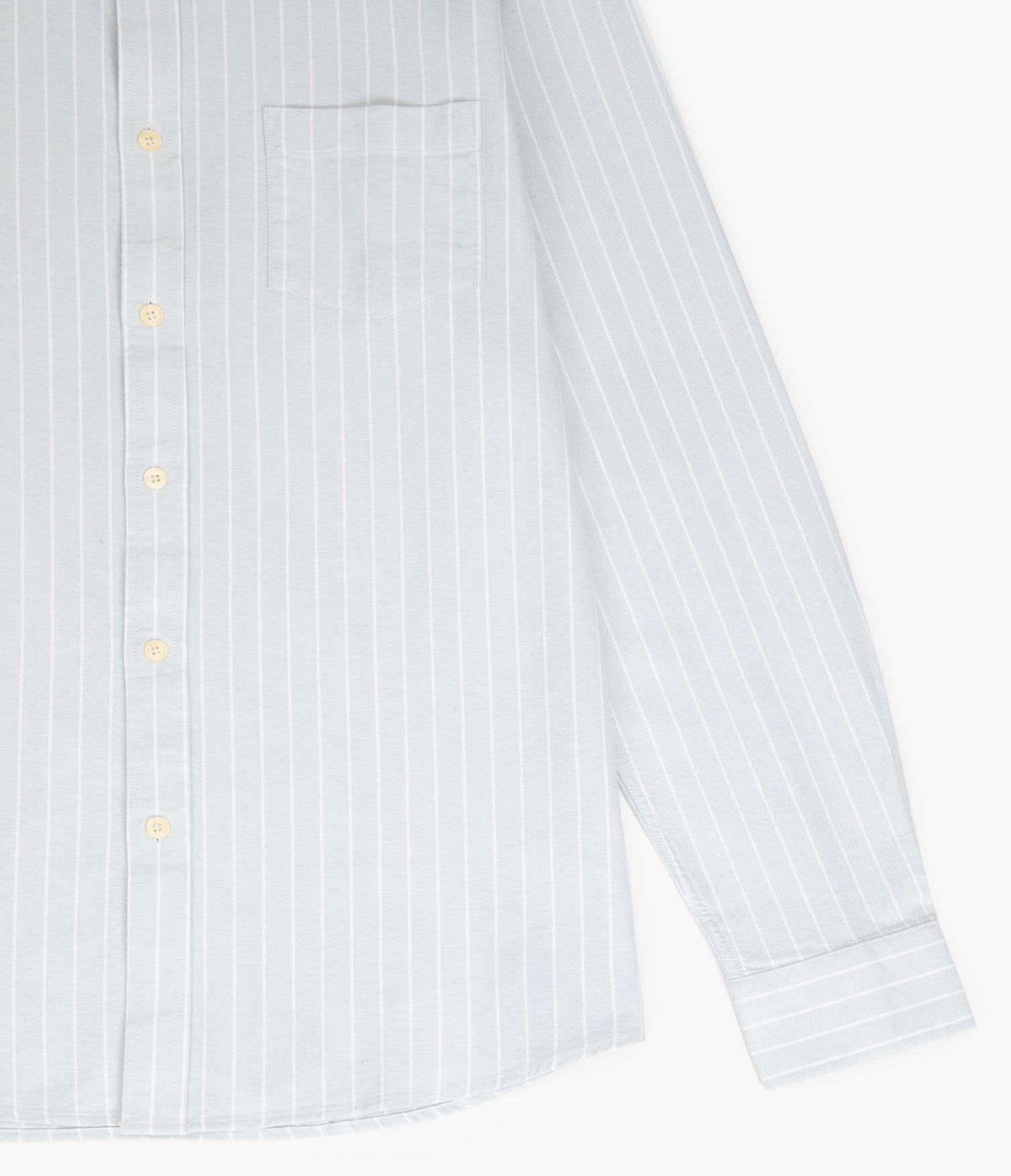 Camisa Hombre Oxford Manga Larga Ellies Rayada Verde