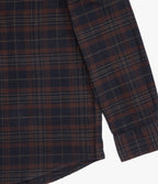 Camisa Hombre Algodón Franela Logan Cuadros Café