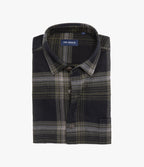 Camisa Hombre Algodón Franela Logan Cuadros Verde