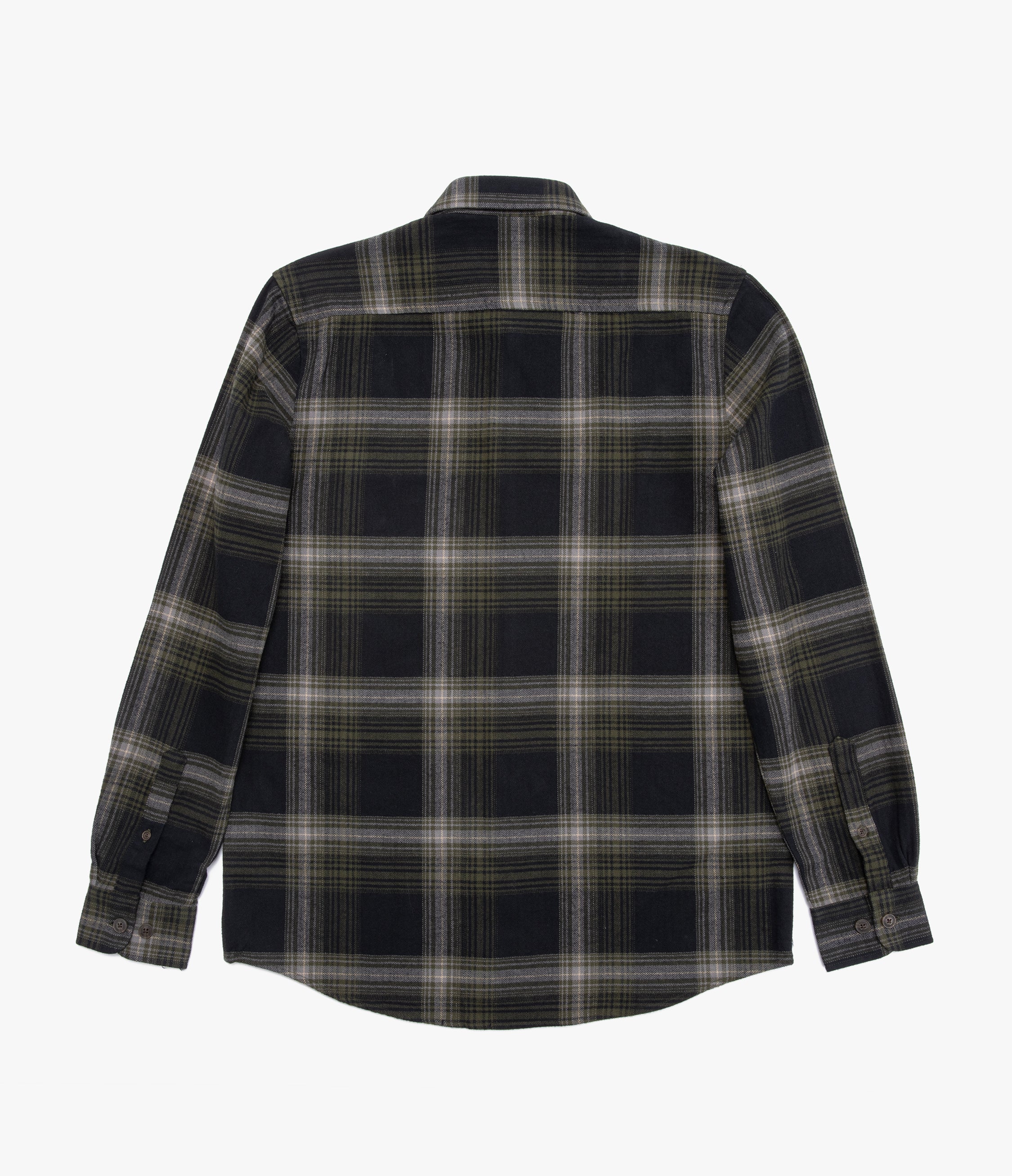 Camisa Hombre Algodón Franela Logan Cuadros Verde
