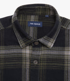Camisa Hombre Algodón Franela Logan Cuadros Verde