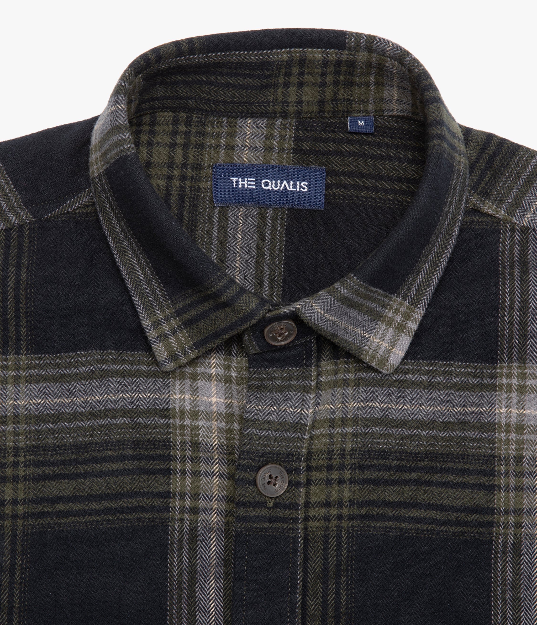 Camisa Hombre Algodón Franela Logan Cuadros Verde