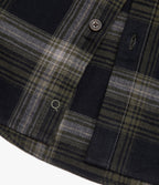 Camisa Hombre Algodón Franela Logan Cuadros Verde