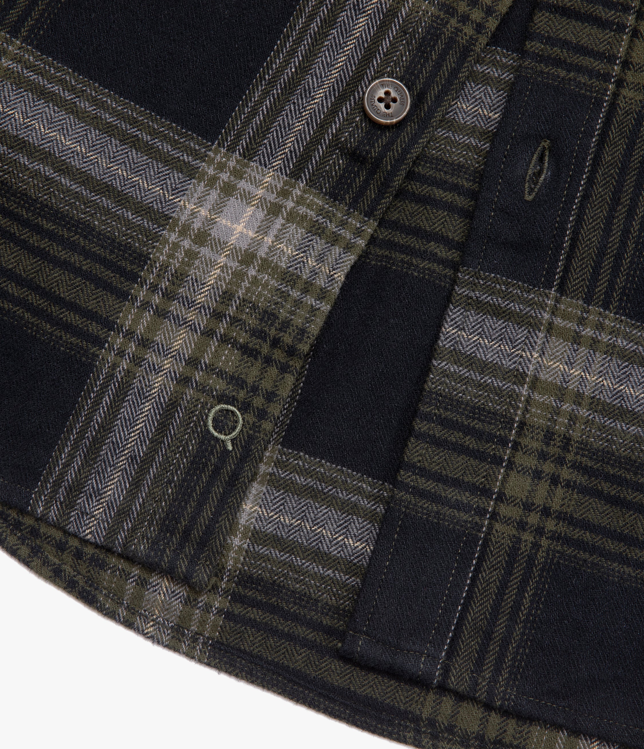 Camisa Hombre Algodón Franela Logan Cuadros Verde