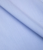 Camisa Hombre Performance Cuello Italiano Rayas Azul