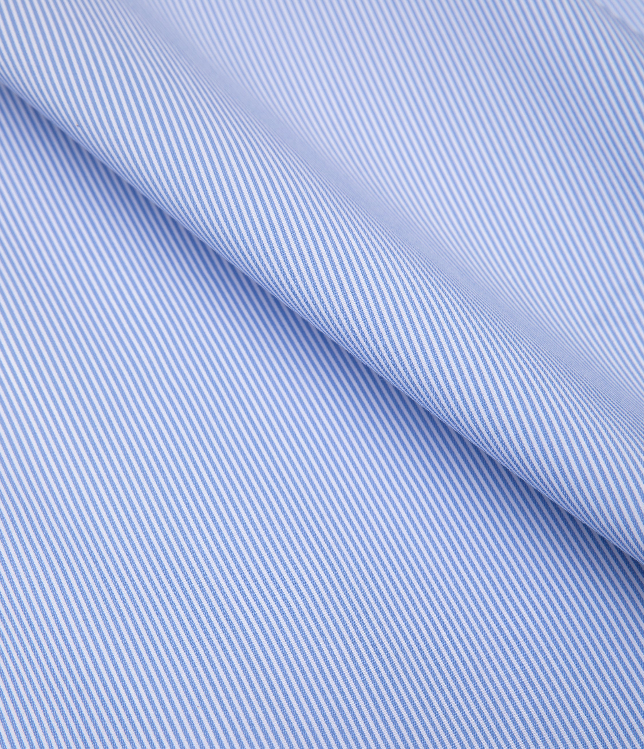 Camisa Hombre Performance Cuello Italiano Rayas Azul
