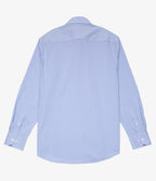 Camisa Hombre Performance Cuello Italiano Rayas Azul