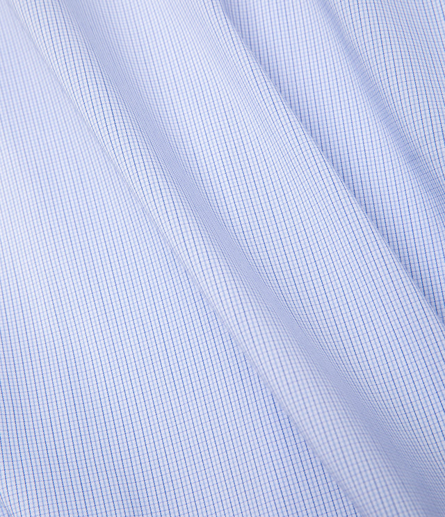 Camisa Hombre Performance Cuello Italiano Cuadritos