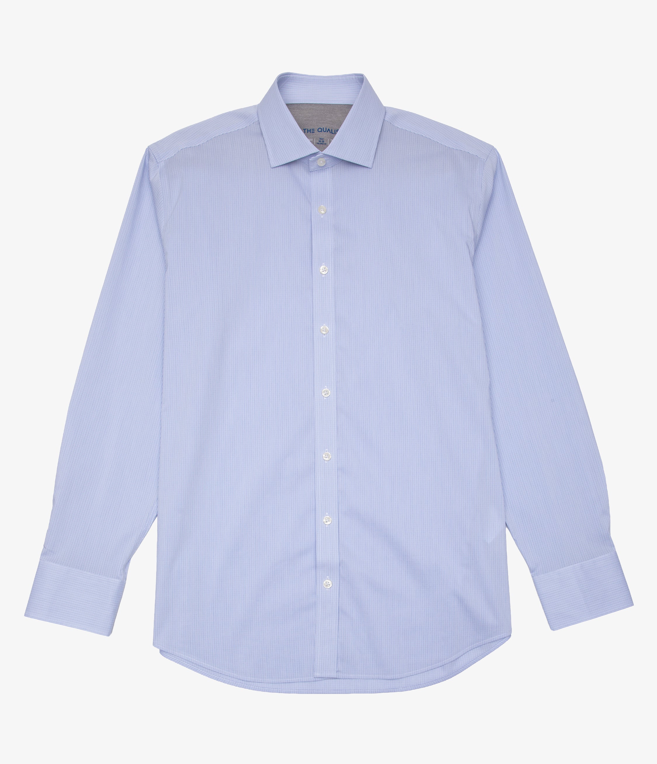 Camisa Hombre Performance Cuello Italiano Cuadritos