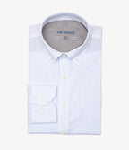 Camisa Hombre Performance Botton Down Cuadros Celeste