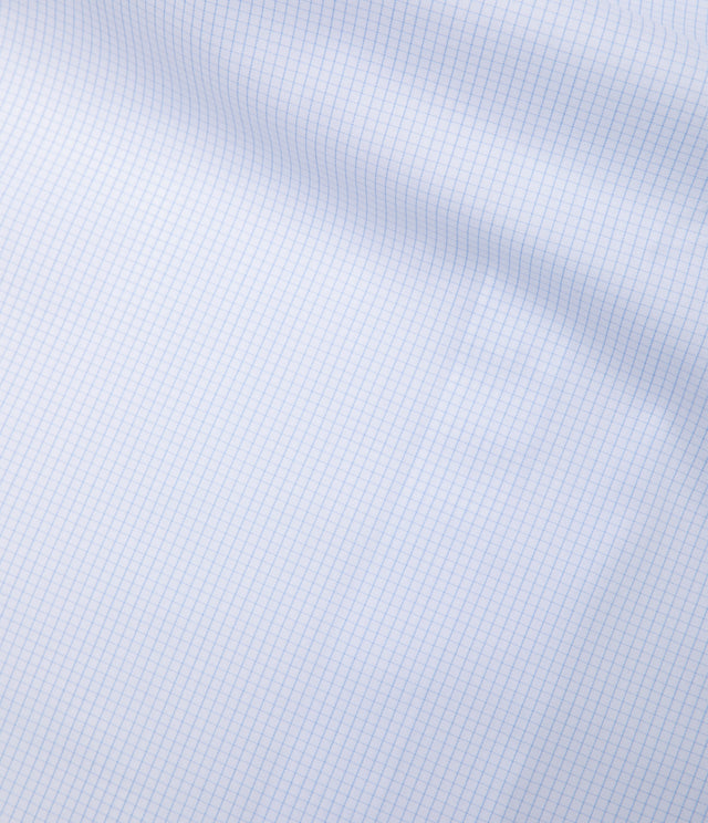 Camisa Hombre Performance Botton Down Cuadros Celeste