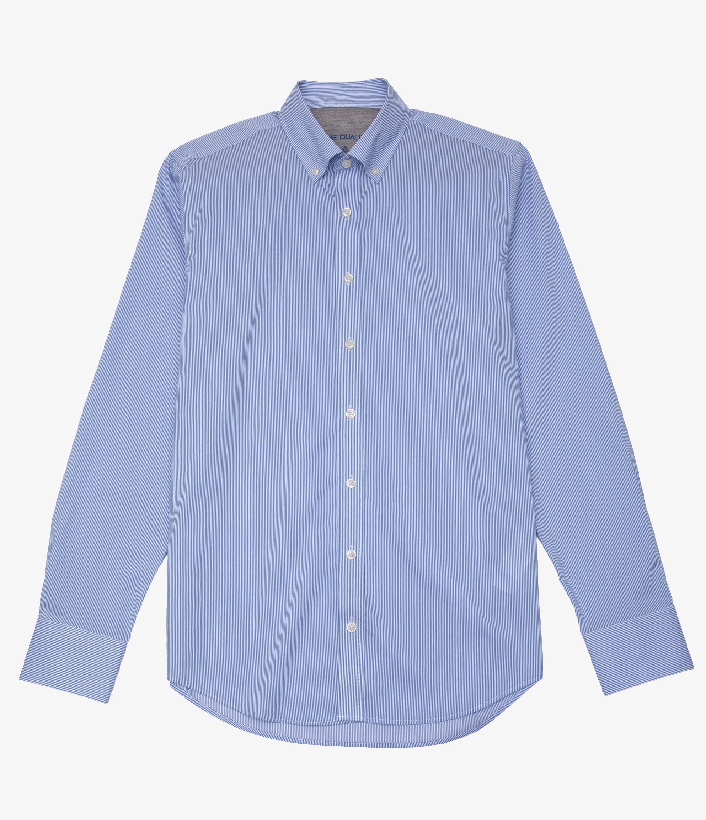 Camisa Hombre Performance botton down Rayas Azul