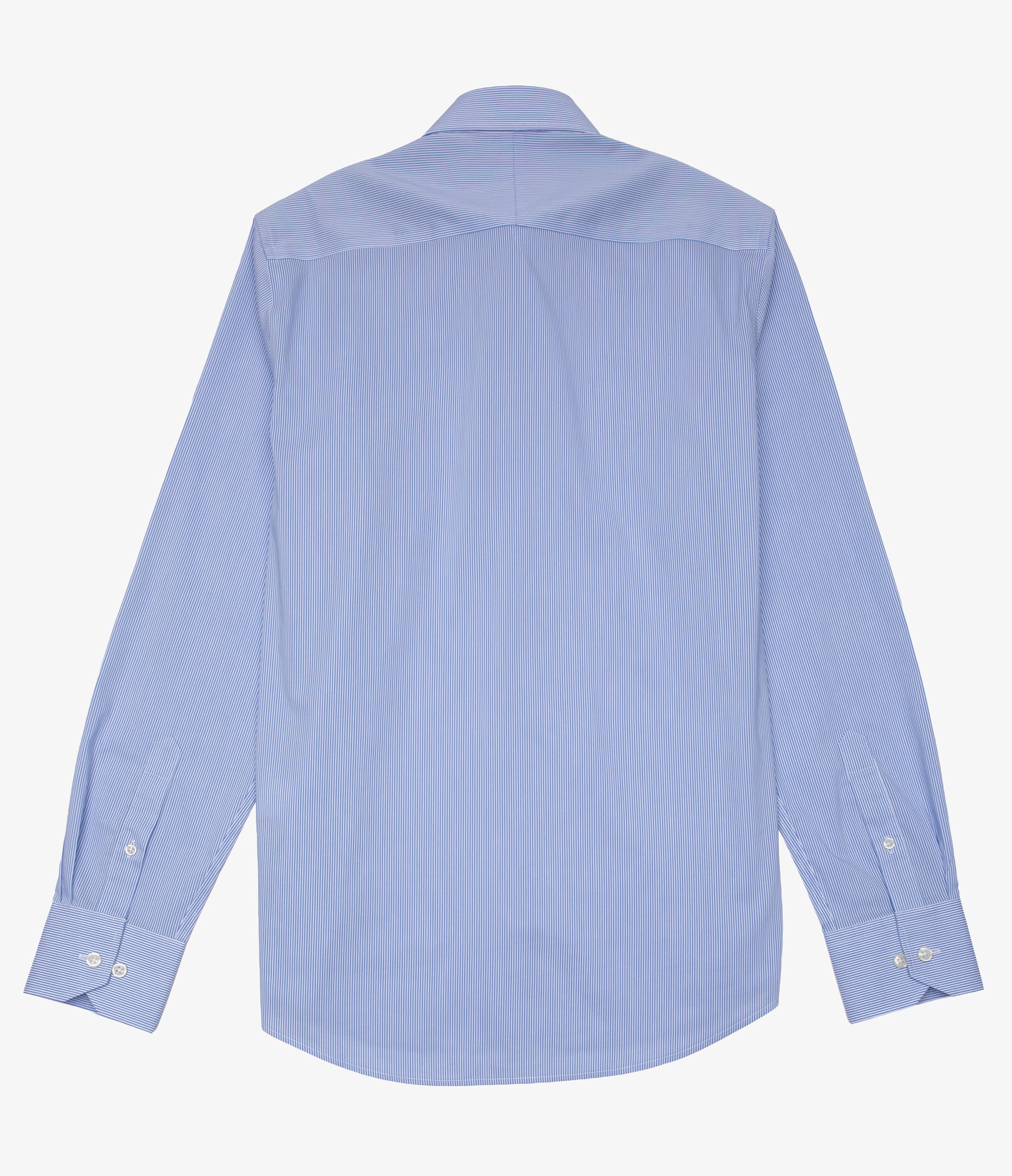 Camisa Hombre Performance botton down Rayas Azul