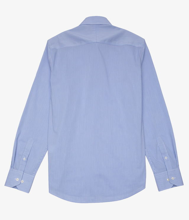 Camisa Hombre Performance botton down Rayas Azul