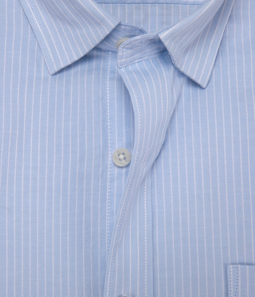 Camisa Hombre Oxford Regent M/Larga Rayas Azul