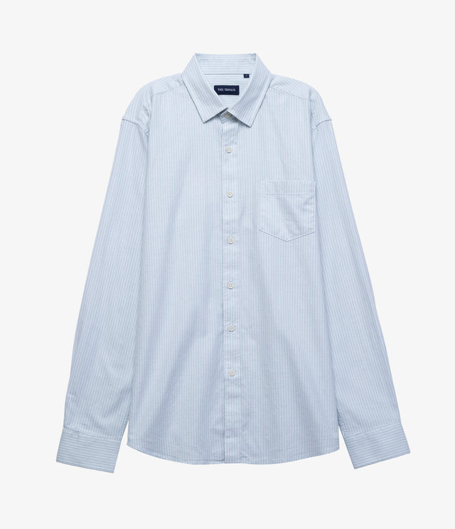 Camisa Hombre Oxford Regent M/Larga Rayas Verde