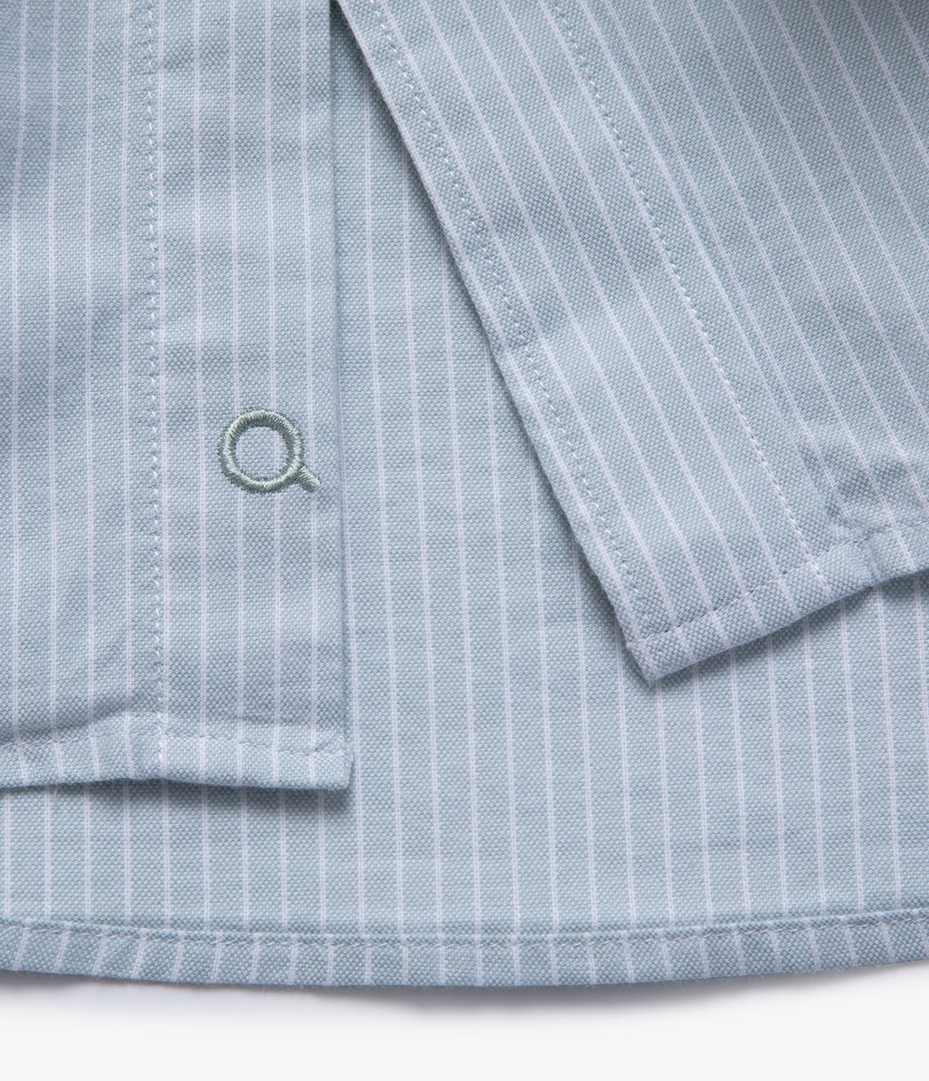 Camisa Hombre Oxford Regent M/Larga Rayas Verde