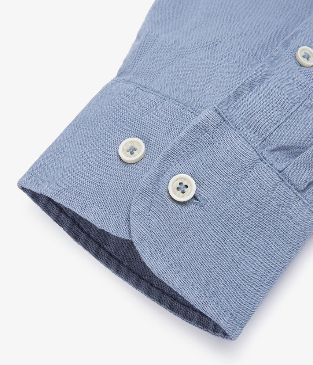 Camisa Hombre Tom  M/Larga Celeste