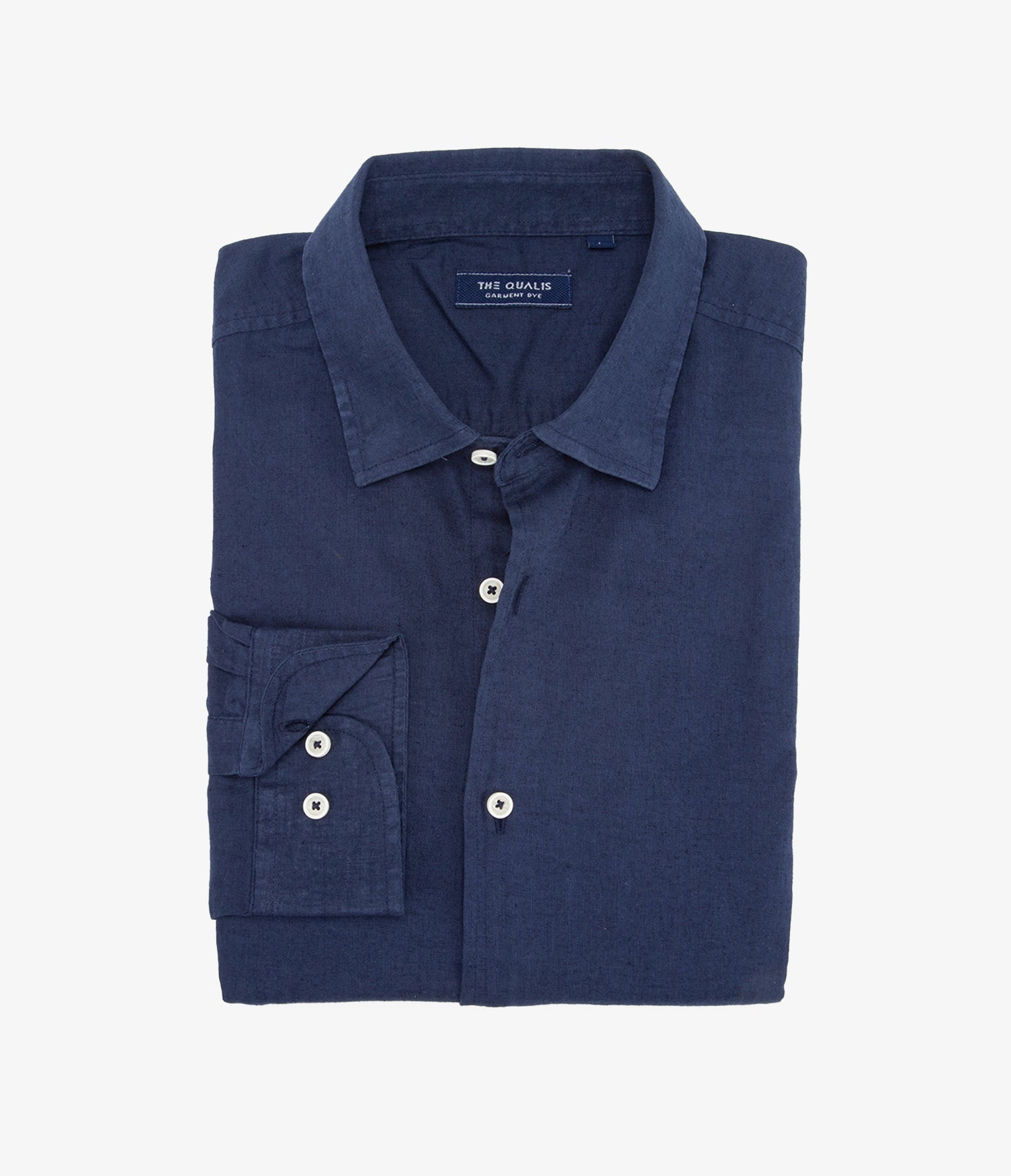 Camisa Hombre Tom  M/Larga Azul Oscuro