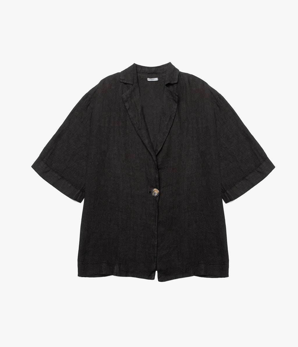 Camisa Mujer 100% Lino Capella Negro