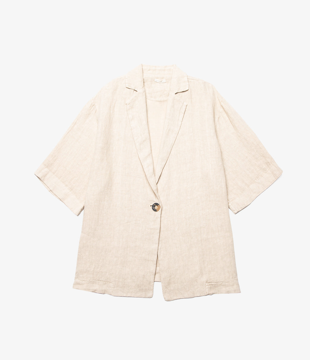 Camisa Mujer 100% Lino Capella Beige