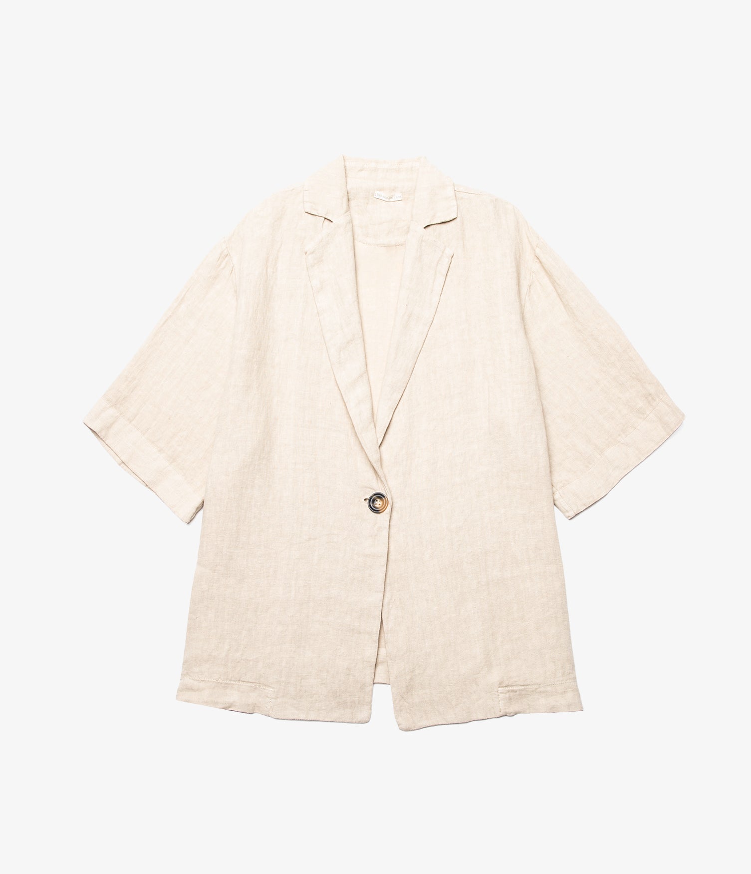 Camisa Mujer 100% Lino Capella Beige