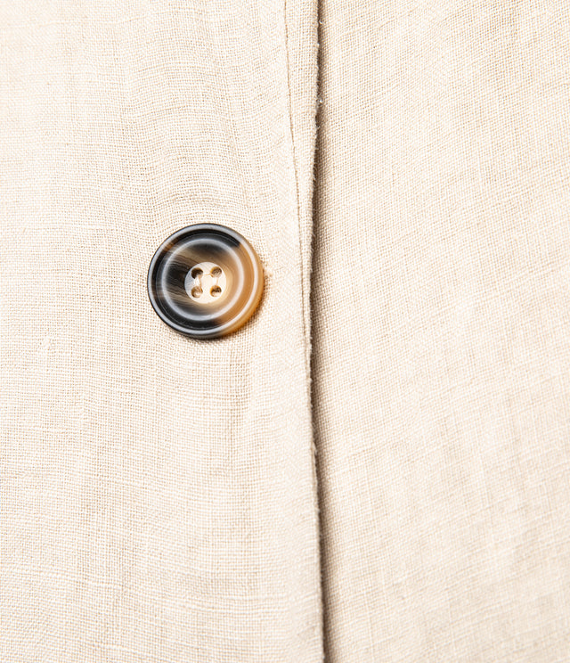 Camisa Mujer 100% Lino Capella Beige