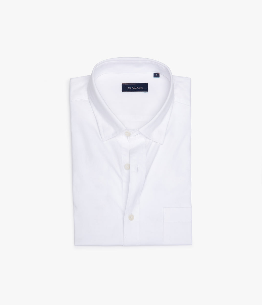 Camisa Hombre Oxford Manga Larga Elio Blanco