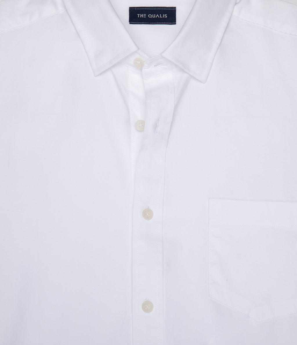 Camisa Hombre Oxford Manga Larga Elio Blanco