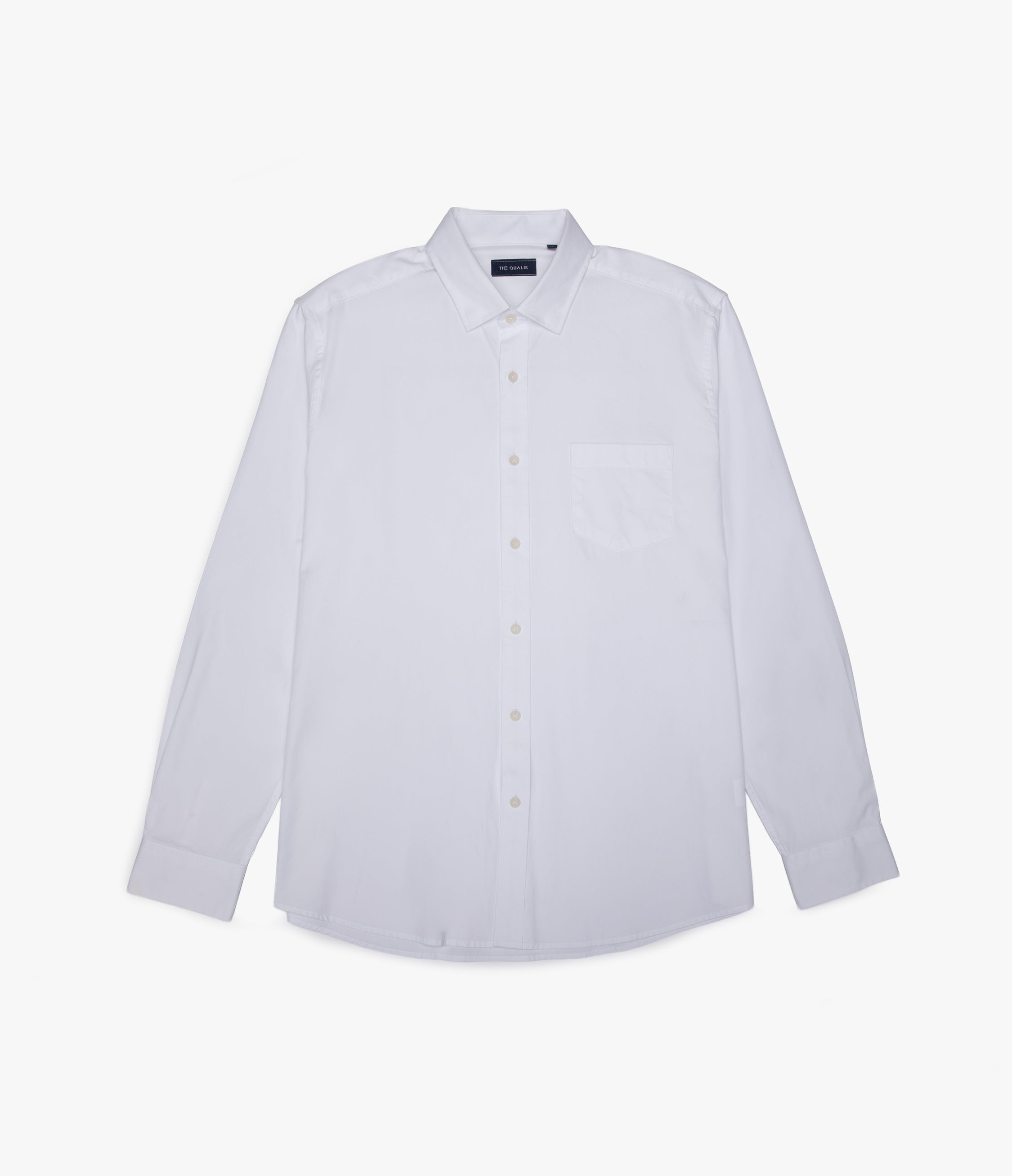 Camisa Hombre Oxford Manga Larga Elio Blanco