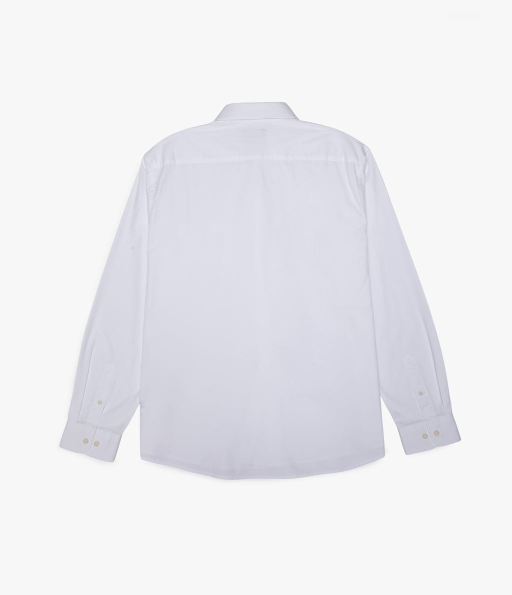 Camisa Hombre Oxford Manga Larga Elio Blanco