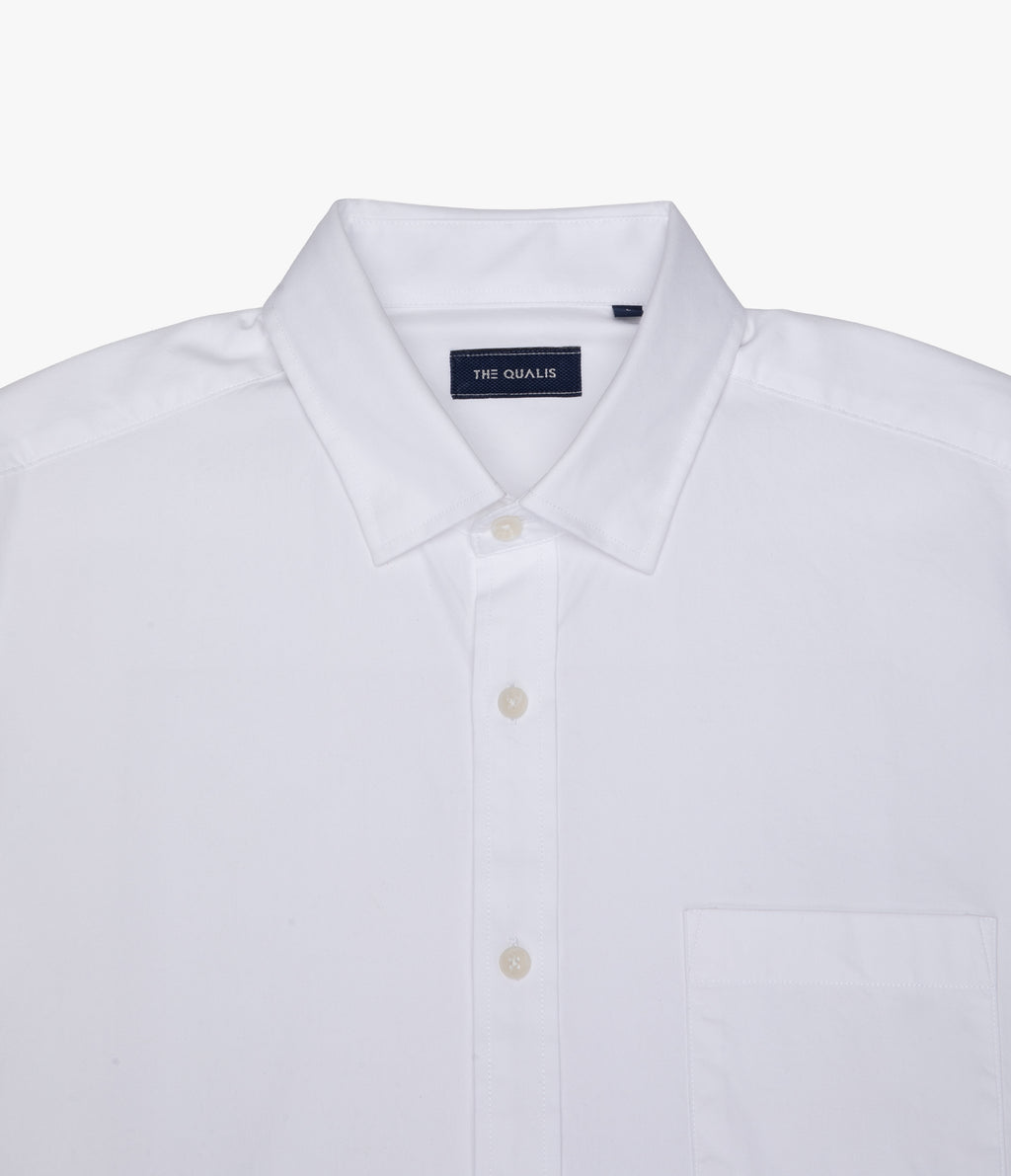 Camisa Hombre Oxford Manga Larga Elio Blanco