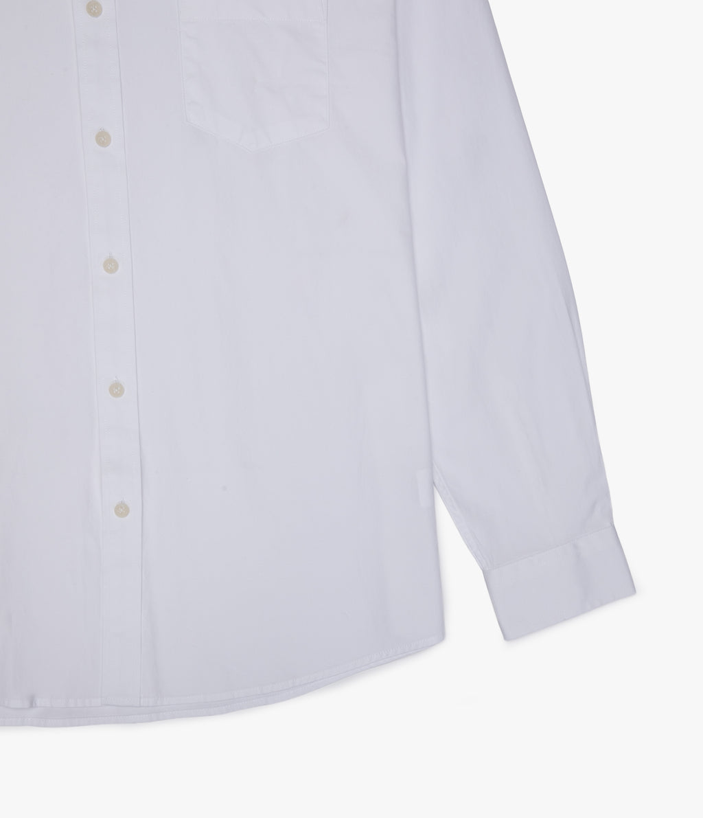 Camisa Hombre Oxford Manga Larga Elio Blanco