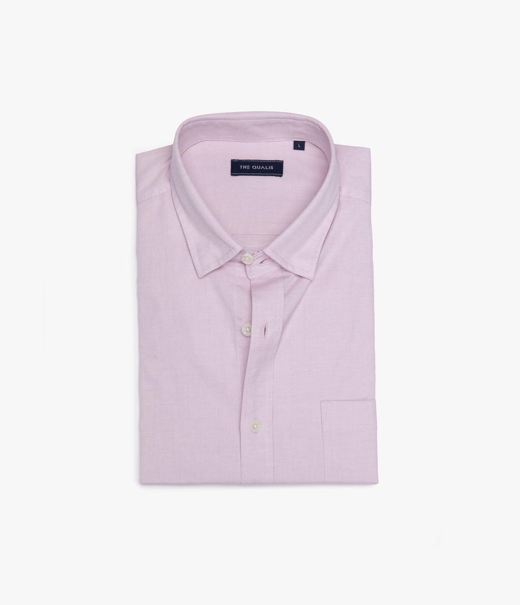 Camisa Hombre Oxford Manga Larga Elio Rojo
