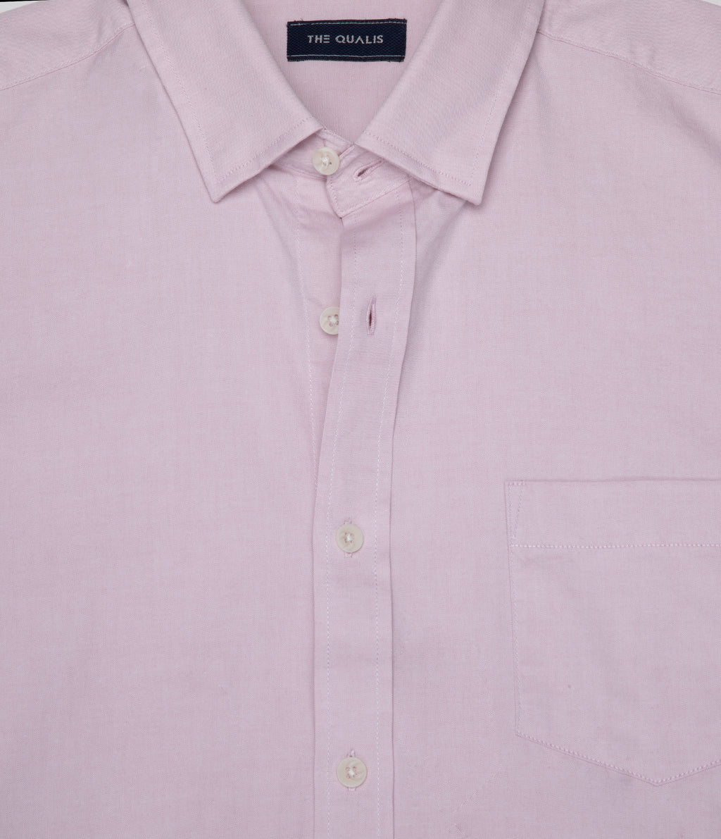Camisa Hombre Oxford Manga Larga Elio Rojo