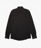 Camisa Hombre Waffle Manga Larga Negro Matias