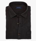 Camisa Hombre Waffle Manga Larga Negro Matias
