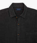Camisa Hombre Waffle Manga Larga Negro Matias