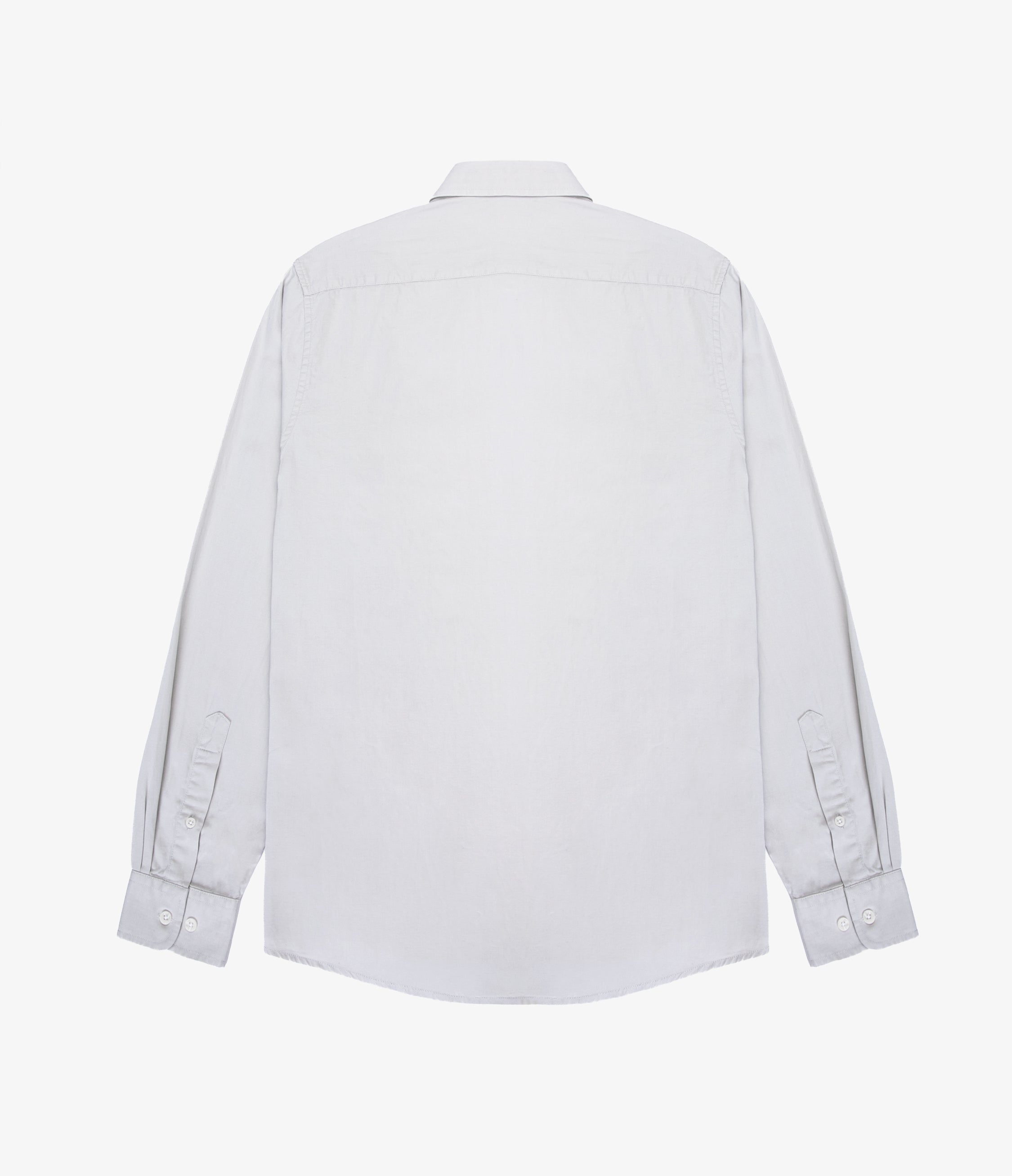 Camisa Hombre Tencell Manga Larga Gris Claro Leo