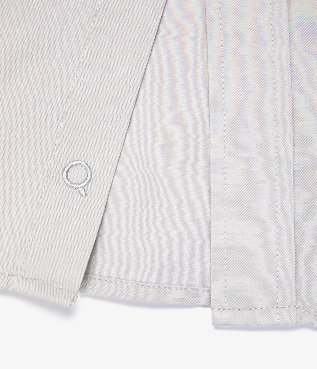 Camisa Hombre Tencell Manga Larga Gris Claro Leo