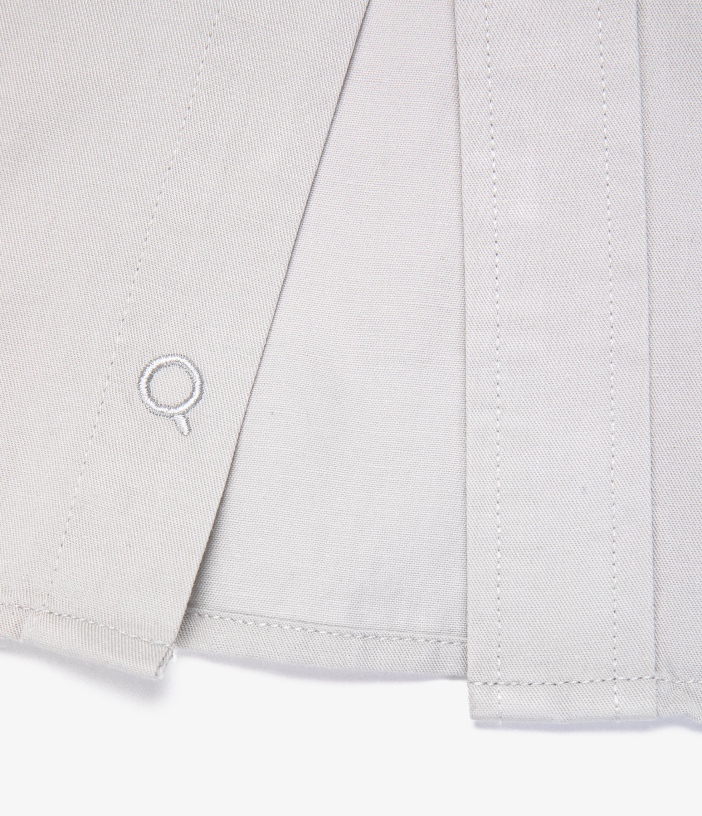 Camisa Hombre Tencell Manga Larga Gris Claro Leo