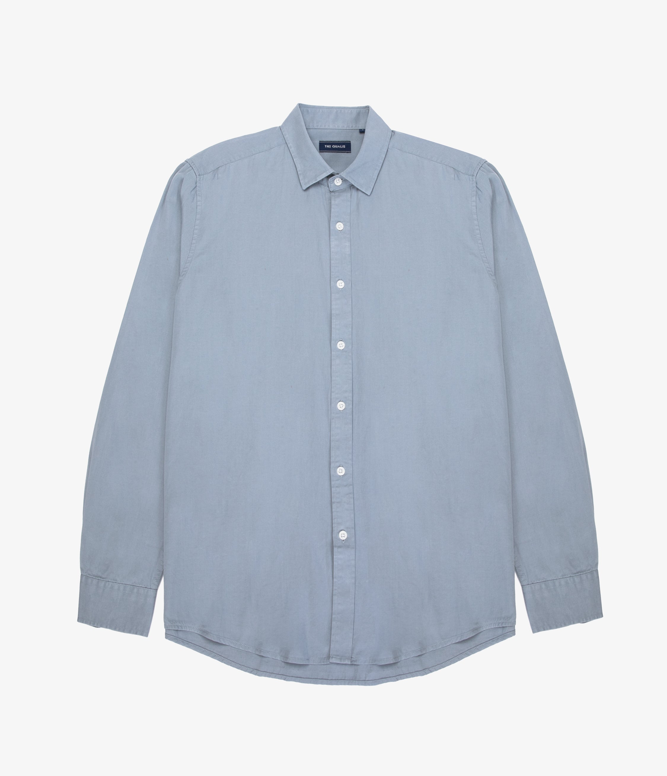 Camisa Hombre Tencell Manga Larga Celeste Leo
